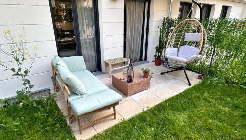 Boho style apartment - 8 mins from Paris Center - Garden and underground parking - Foto 4, Garden view