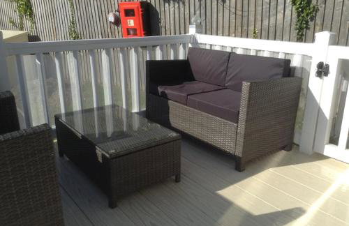 Mollys Retreat pet friendly three bed caravan with small garden Newquay Bay Resort Quieter area of park - Foto 26