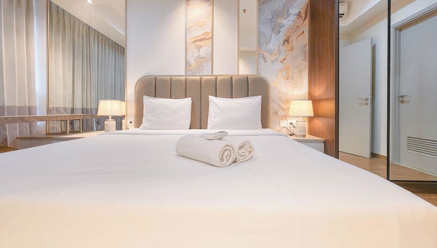 Wonderful 2BR with City View at Grand Sungkono Lagoon Apartment - Foto 4, Habitación