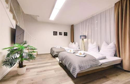 Design-Apartmenthaus für bis zu 12, modern, Dachterrasse, Grill, ruhige Lage, Disney plus, Wii, LAN und WLAN - Foto 5