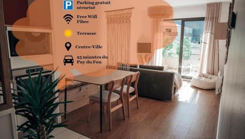 Le Terra Cholet - T2 Centre - Terrasse - Parking - 25 min Puy duFou - Foto 2
