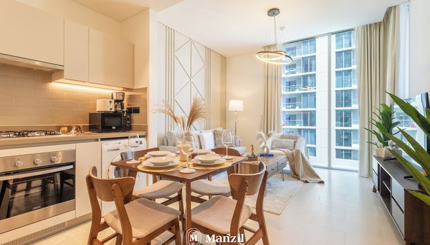 Manzil - 1BR in Sobha Hartland near Burj - Foto 2, Habitación