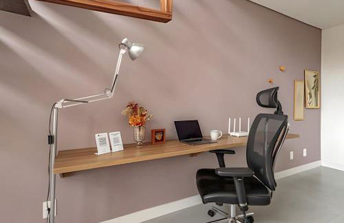 Loft Moderno, 500m Praia, Piscina, Sauna, WiFi 1GB - Foto 14