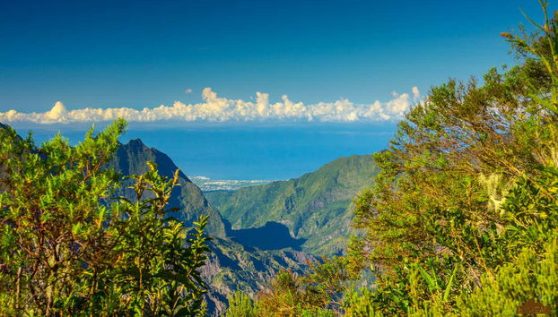 Paysage de La Chapelle de Cilaos