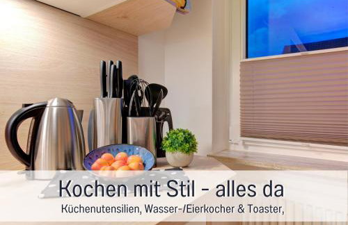 Stadtdomizil Ziegelfeld - Ruhig & Zentral, 65" TV, Südbalkon, vollausgestattete Küche, Altstadt fußläufig, Bahnhof 5-10 Min, Tiefgarage im Haus - Foto 28