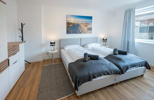 Captain's Nest - Stilvoll und modern, zentral in Hafennähe, inkl 2 Parkmöglichkeiten, 4 Schlafbereiche, 2 WCs, Arbeitsplatz, kleiner Balkon - Foto 4