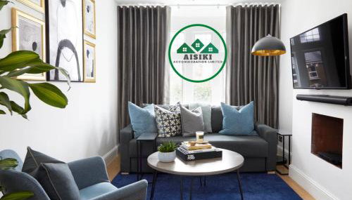 Aisiki Stays Apartments at North Finchley, 3-Bedroom & 2-Bathroom, Pet Friendly Flat, King or Twin Beds with Free Wi-Fi - Foto 4