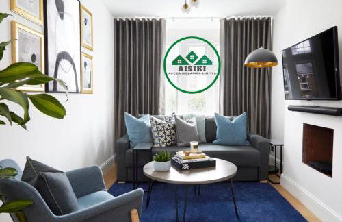 Aisiki Stays Apartments at North Finchley, 3-Bedroom & 2-Bathroom, Pet Friendly Flat, King or Twin Beds with Free WiFi - Foto 5