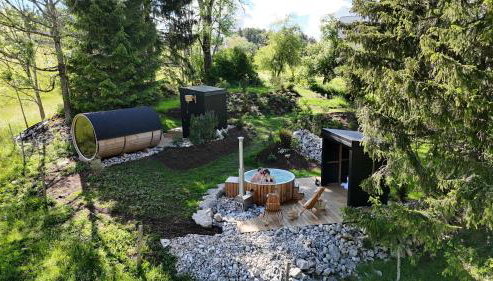 Sauna & bain nordique - Duplex dans ancienne ferme en pierres avec jardin privatif - 4 personnes - Foto 3