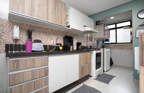 Apartamento Praia do Tombo Guarujá 120m do mar - Foto 43