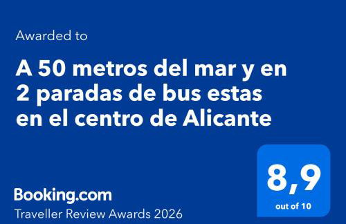 A 50 metros del mar y en 2 paradas de bus estas en el centro de Alicante - Foto 3
