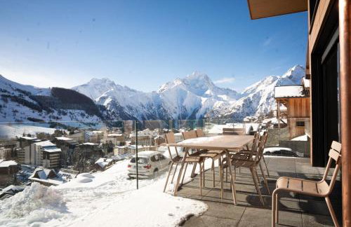 Chalets Horizon Blanc - Vue exceptionnelle Loup Blanc -Sauna extérieur Ours des Glaces -5 étoiles - Foto 14