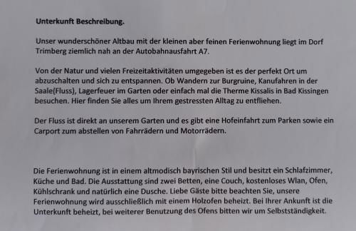 Ferienwohnung am Schwedenberg , Trimberg - Foto 12