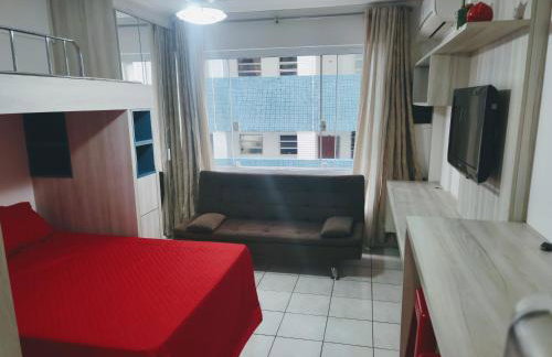 Studio completo frente à Praia do Gonzaga ( Pé na Areia ) - Foto 5