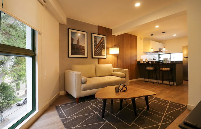 w Impressive 1BR Near Central Restaurante - Foto 8