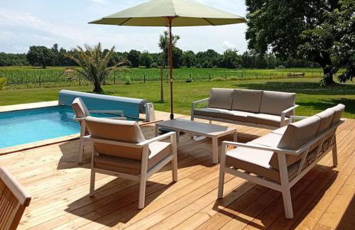 Maison neuve avec piscine chauffée, 4 kms de Contis plage - Foto 8