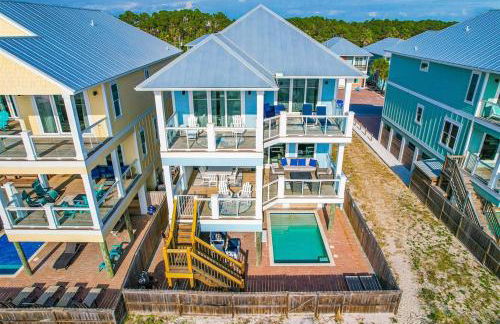 Blue Heaven on the Beach Gulf Front Sleeps 20 6 Br Heated Private Pool - Foto 4
