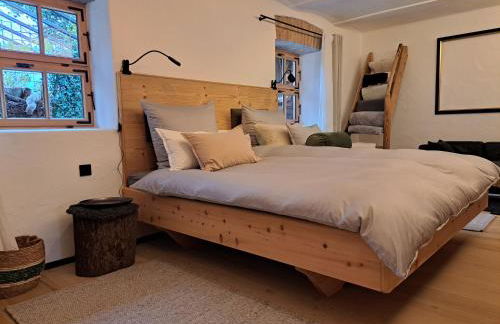 Exklusives STALL-LOFT "ZUM PULVERER" - Naturdesign hinter historischen Mauern - AusZeit für 2 inmitten des Isarwinkels - Foto 32