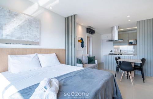 Estadia tranquila e completa em prédio com piscina – VPD - Foto 48