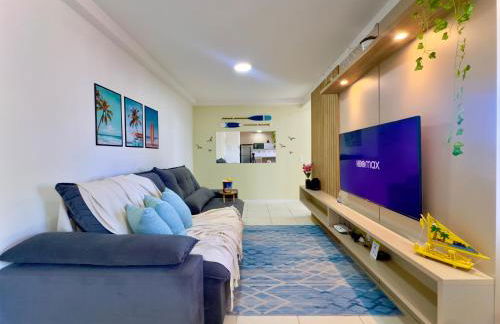 Apartamentos a150 M DA PRAIA com SACADA, WI-FI, PISCINA, PORTARIA 24h, PLAYGROUND e vaga de GARAGEM - Foto 34