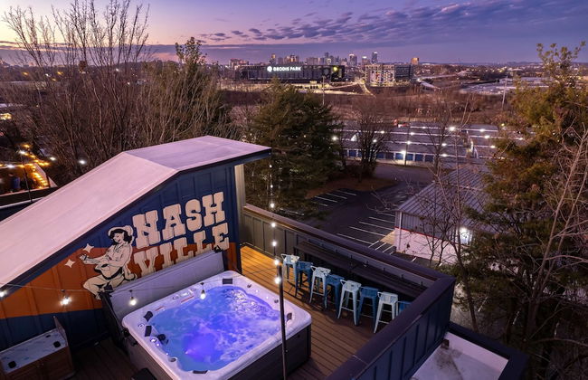 Hot Tub Game Room Rooftop Downtown Nashville - Foto 6