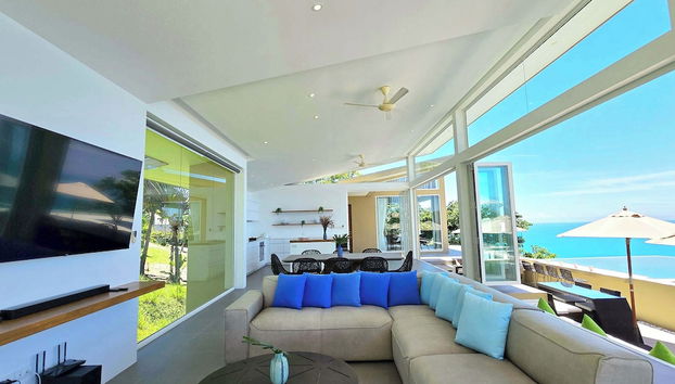 Villa Cabo 4BR with Panoramic Sea Views - Foto 2, Zona de estar del vestíbulo