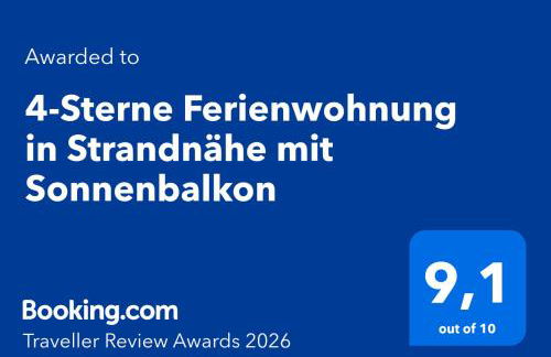4-Sterne Ferienwohnung in Strandnähe mit Sonnenbalkon - Photo 21