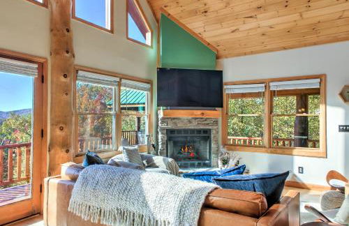 Stunning Mountain Cabin with Views and Hot Tub - Foto 52