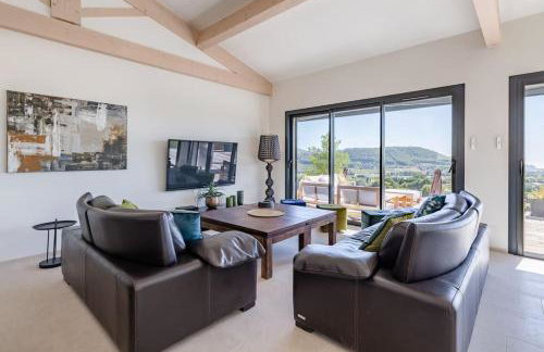 VillaCadière Vue Mer et Vignes Piscine à débordement - Foto 29