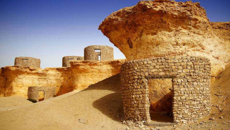 Rock formations in Zekreet