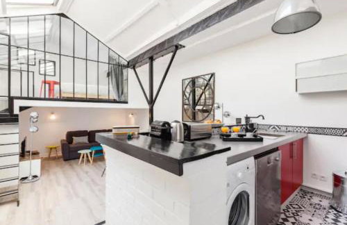 Atelier d'Artiste Marais Paris, 3 chambres, cour privée calme - Foto 5