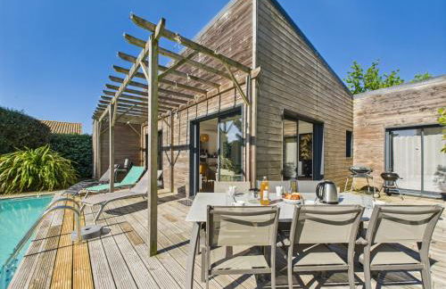 Piscine chauffée - 750m plage - 4 adultes - 4 enfants - Foto 6