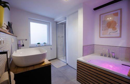 bayreuthome - Romantisches City Apartment mit Whirlpool und 2 Schlafzimmern - Foto 13