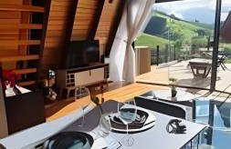 Cabaña Triángulo del Sol | Vista a las montañas | Hidromasaje | Aire - Foto 11