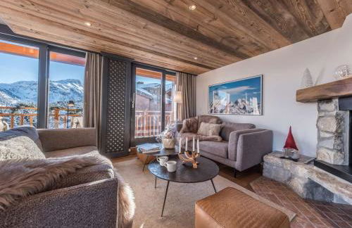 Duplex skis aux pieds, Courchevel 1850, 99m², 6 pers., cheminée, balcons, garage, WiFi - FR-1-631-132 - Foto 6