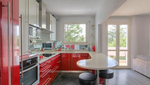 T3 lumineux pour 6 personnes proche métro Lyon - Foto 5, stove, storage