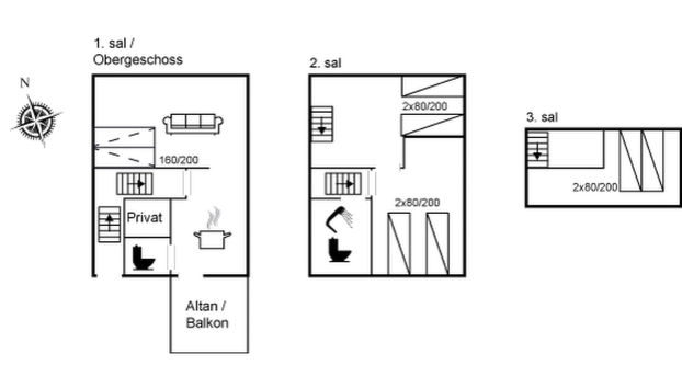 "Blakke" - 200m from the sea - Foto 2, Floorplan