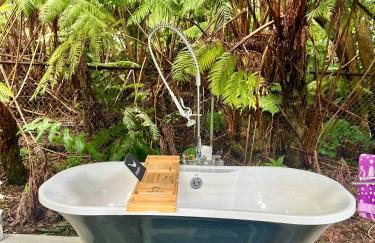 Romantic Retreat, Relax at Hot-tub, Indoor & Outdoor shower, firepit, 5 min to Hawaii Volcano park - Foto 1