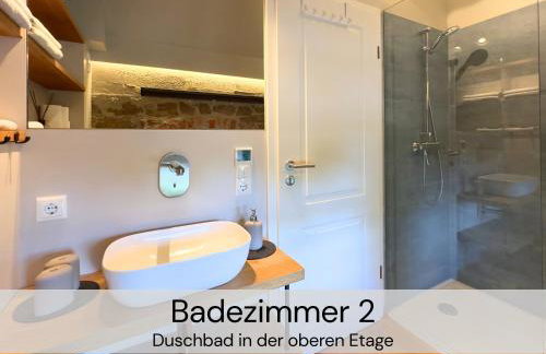 HexenburgbeiDresden Maisonette über 2 Etagen mit 4 Schlafzimmern, Kamin, Terrasse und Faßsauna, Nähe Sächsische Schweiz Dresden - Foto 30