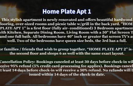 Home Plate Apt 1 All Star Baseball Rentals - Foto 28