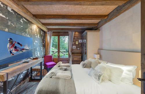 SOMPTUEUX CHALET BARON MEGEVE VUE.Jaccuzi.4 mn a pied au centre - Foto 16