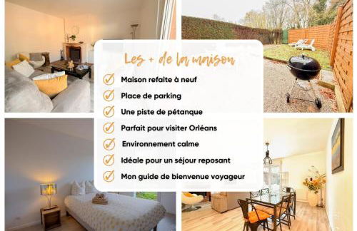 La Brayoise Near Orléans cozy house with garden & pétanque - Photo 8