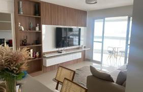 Apartamento Praia do morro 3 quartos totalmente equipado com ar condicionado duas vagas garagem privada Vem conhecer Guarapari uma das praias mais maravilhosas que a praia do morro - Foto 18