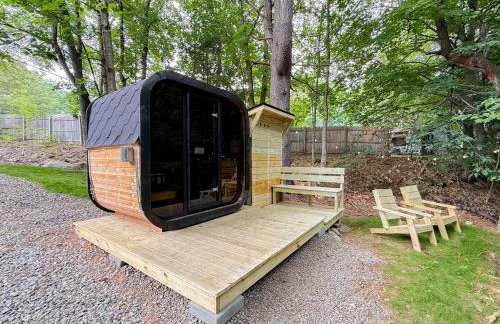 SaunaHaus - Log Cabin plus Private Sauna by the Brook - Foto 8