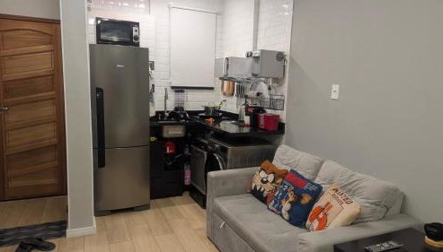 Studio na Praia de Botafogo - Foto 5, stove, toaster, minibar