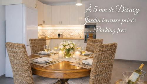 Appartement Cosy - jardin Terrasse privée-Free parking 5MN DISNEY - Foto 2