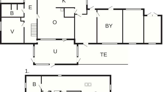 4 Star Holiday Home in Storvorde - Foto 3, Planta do andar