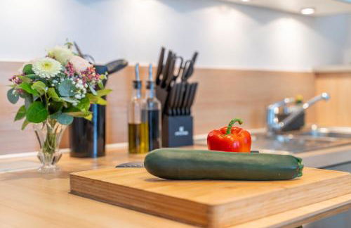 flair Apartment Stadtoase Fulda I private Sauna & Whirlpool I Balkon I 2x Parken I Kaffee I Highspeed WLAN I Disney plus - Foto 14