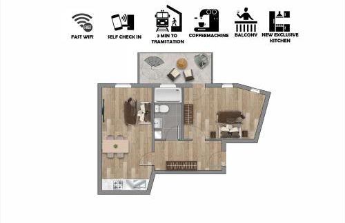 Koala Apartment mit 500 Mbit's WLAN und Balkon - Foto 5