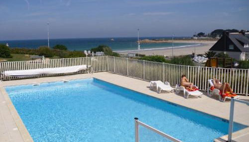 Rez de jardin 5 pers avec piscine, vue directe sur la plage à 40 m - Foto 2
